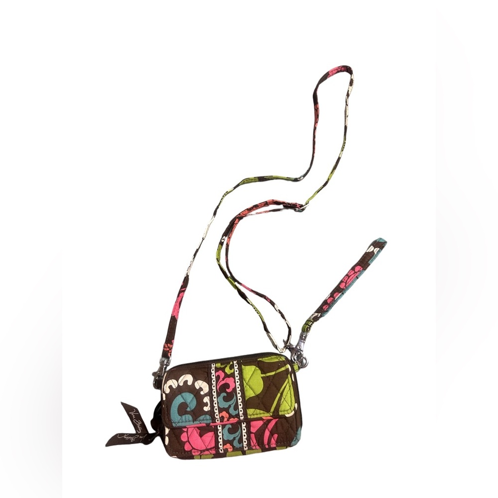 Vera Bradley Carnaby Wristlet
Wallet Crossbody Purse Brown
Multicolor Floral NWT